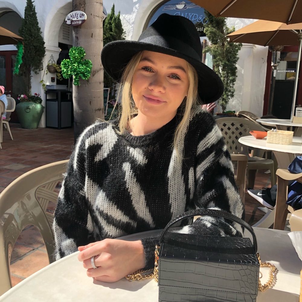 Soft Zebra Print Sweater